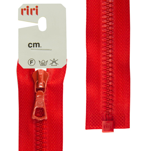 Молния riri тракторная разъёмная 1 замок 6 мм 70 cм цвет 2407 красный фото Купить Молния riri тракторная разъёмная 1 замок 6 мм 70 cм цвет 2407 красный фото