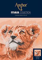 Набор для вышивания Maia Lion Cub - Little Princess 30*30 см MEZ Венгрия 5678000-05046