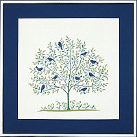 Набор для вышивания Дерево с синими птицами  Haandarbejdets Fremme 30-5334