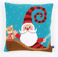 Набор для вышивания подушки Счастливый Санта