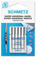Иглы Schmetz стандартные с покрытием антиклей 130/705H-SU №100 5 шт.