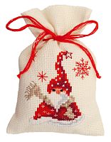 Набор для вышивания мешочка Санта с шарфом VERVACO PN-0144319