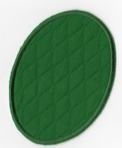 Фото термозаплатка овал зеленый на сайте ArtPins.ru