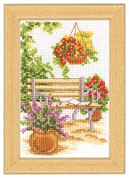 Набор для вышивания У садовой скамейки VERVACO PN-0003719