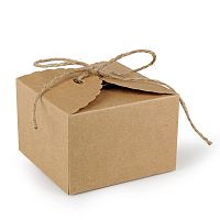 Коробка картонная с джутовым бантом Efco 1621902