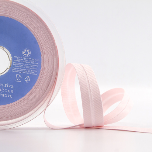 Фото косая бейка хлопок полиэстер 20 мм 20 м цвет 52 бледно-розовый safisa 6470-20мм-52 на сайте ArtPins.ru