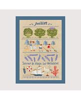 Набор для вышивания: JUILLET  Июль  le boheur des dames 1144