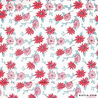 Ткань Voile Flowers Print 100% хлопок 145 см 75 г м2 KATIA 2086.4