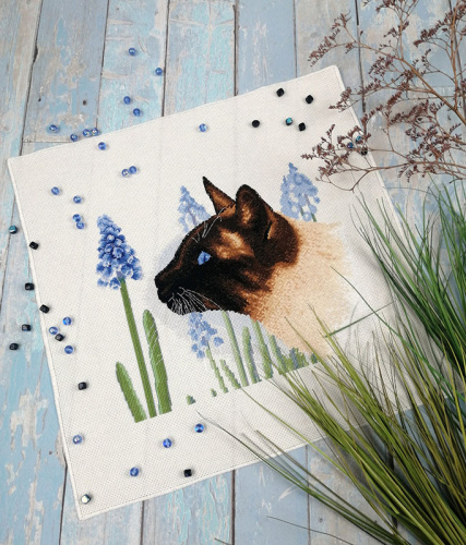 Набор для вышивания Синий цветок Марья Искусница 03.016.20 смотреть фото фото 4