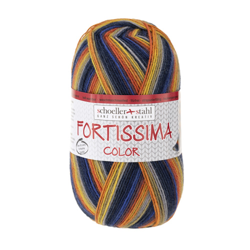 Пряжа Fortissima Socka 4-fach color 75% шерсть 25% полиамид 420 м 100 г Austermann 90028-2433 фото