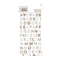 Набор наклеек Elements Wood  алфавит  169 букв