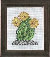 Набор для вышивания Кактус с желтым цветком