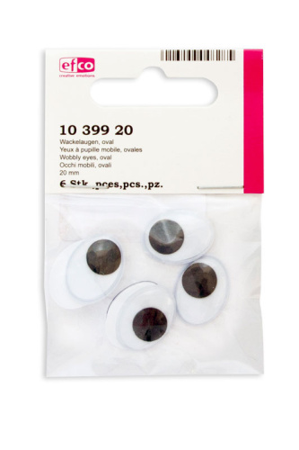 Глазки подвижные овальные пластик диаметр 20 мм Efco 1039920 фото