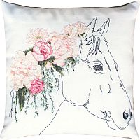 Набор для вышивания подушки Лошадь в розах