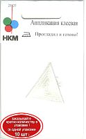 Термоаппликация HKM Треугольник цвет серебряный люрекс