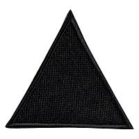 Термоаппликация Треугольник черный большой  HKM 39467