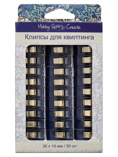 Фото клипсы для квилтинга 26 х 10 мм 30 шт hobby gift create hemline hgc230.s.01 на сайте ArtPins.ru