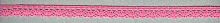 Мерсеризованное хлопковое кружево  состав 100% хлопок  ширина 12 мм  намотка 30 м  цвет ярко-розовый