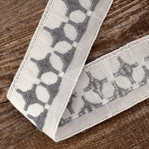 Фото шитье-вышивка на батисте прошва 40 мм цвет белый iemesa 35706/e1 на сайте ArtPins.ru