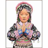 Набор для вышивания Thai hill tribe girl   LANARTE PN-0200962