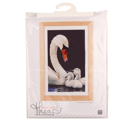Набор для вышивания Лебедь Aida 16 ct THEA GOUVERNEUR 606.05 смотреть фото