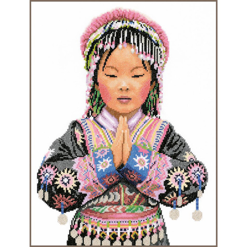 Набор для вышивания Thai hill tribe girl   LANARTE PN-0200962 смотреть фото