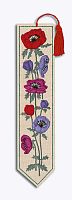 Набор для вышивания закладки Bookmark Anemones  Анемоны 20 х 4.5 см le boheur des dames 4728