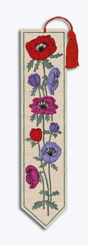 Набор для вышивания закладки Bookmark Anemones  Анемоны 20 х 4.5 см le boheur des dames 4728 смотреть фото