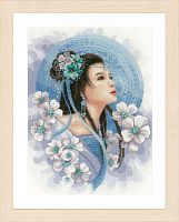 Набор для вышивания Asian lady in blue