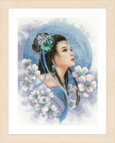 Набор для вышивания Asian lady in blue смотреть фото