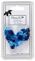 Набор мини-пуговиц Цветы Burleigh Blue