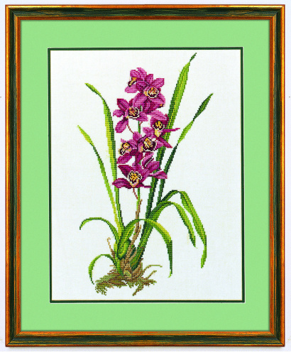 Набор для вышивания Красная орхидея 14-155 Eva Rosenstand смотреть фото