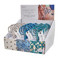 Ножницы для вышивания 24 шт в картонном прикассовом стенде, 3 дизайна