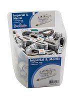 Сантиметровая лента с градацией в дюймах и сантиметрах, 50 шт., в прикассовом стенде