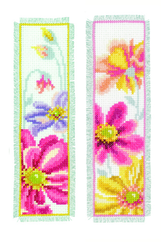 Набор для вышивания закладки Красочные цветы VERVACO PN-0157569 смотреть фото