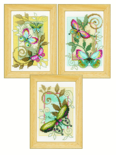 Набор для вышивания Декоративные бабочки VERVACO PN-0155948 смотреть фото