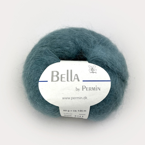 Пряжа Bella 75% мохер 20% шерсть 5% полиамид 50 г 145 м Permin 883200.883240 фото