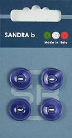 Пуговицы Sandra 4 шт на блистере фиолетовый CARD068
