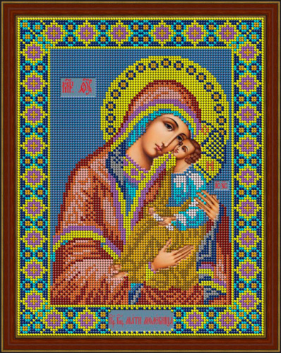 Икона Божией Матери Мати Молебница набор для вышивания бисером Galla Collection И063 смотреть фото