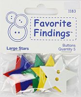 Пуговицы Favorite Findings Большие звезды - 550001183