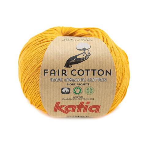 Пряжа Fair Cotton 100% хлопок 50 г 155 м KATIA 1018.37 фото