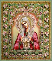 Набор для вышивания хрустальными бусинами Богородица Помощница в родах (Храмовая икона)