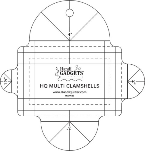 Фото линейка clamshell handi quilter  hg00623 на сайте ArtPins.ru