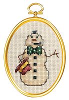 Набор для вышивания Снеговик с сигареткой JANLYNN 021-1793