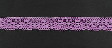 Тесьма кружевная, 30мм, цвет пурпурный, ALFA