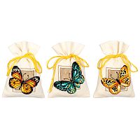 Набор для вышивания мешочков саше  Бабочки  VERVACO PN-0147918