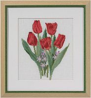 Набор для вышивания Красные тюльпаны