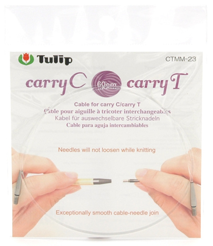 Тросик для съемных спиц carryC и тунисских крючков carryT длина 60 см Tulip CTMM-23