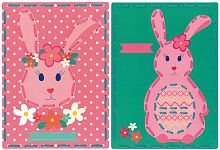 Набор для вышивания Кролики на перфорированной бумаге VERVACO PN-0157041