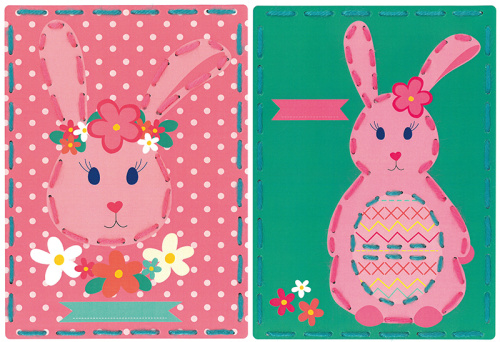 Набор для вышивания Кролики на перфорированной бумаге VERVACO PN-0157041 смотреть фото